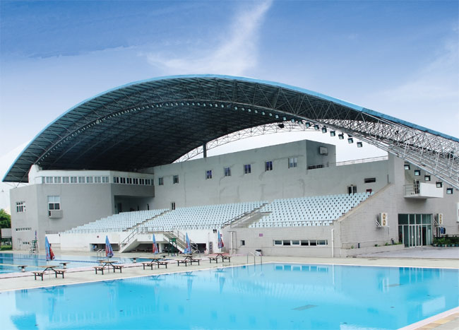 石狮游泳馆网架